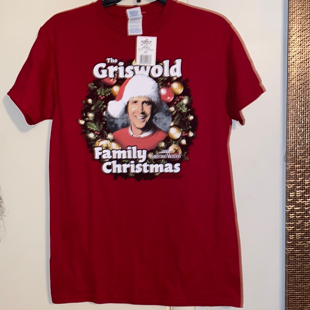 Fun old-fashioned Griswold Family Christmas tee new sz small Mens rare